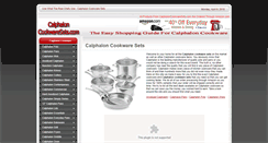 Desktop Screenshot of calphaloncookwaresets.com